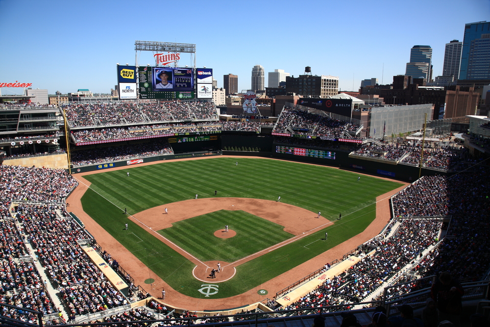 baseball stadium filled with fans