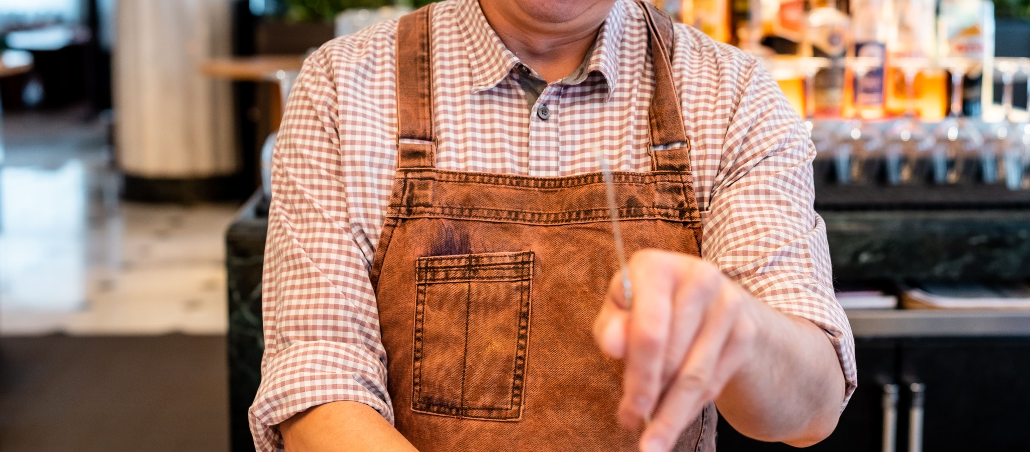 bartender making a drink