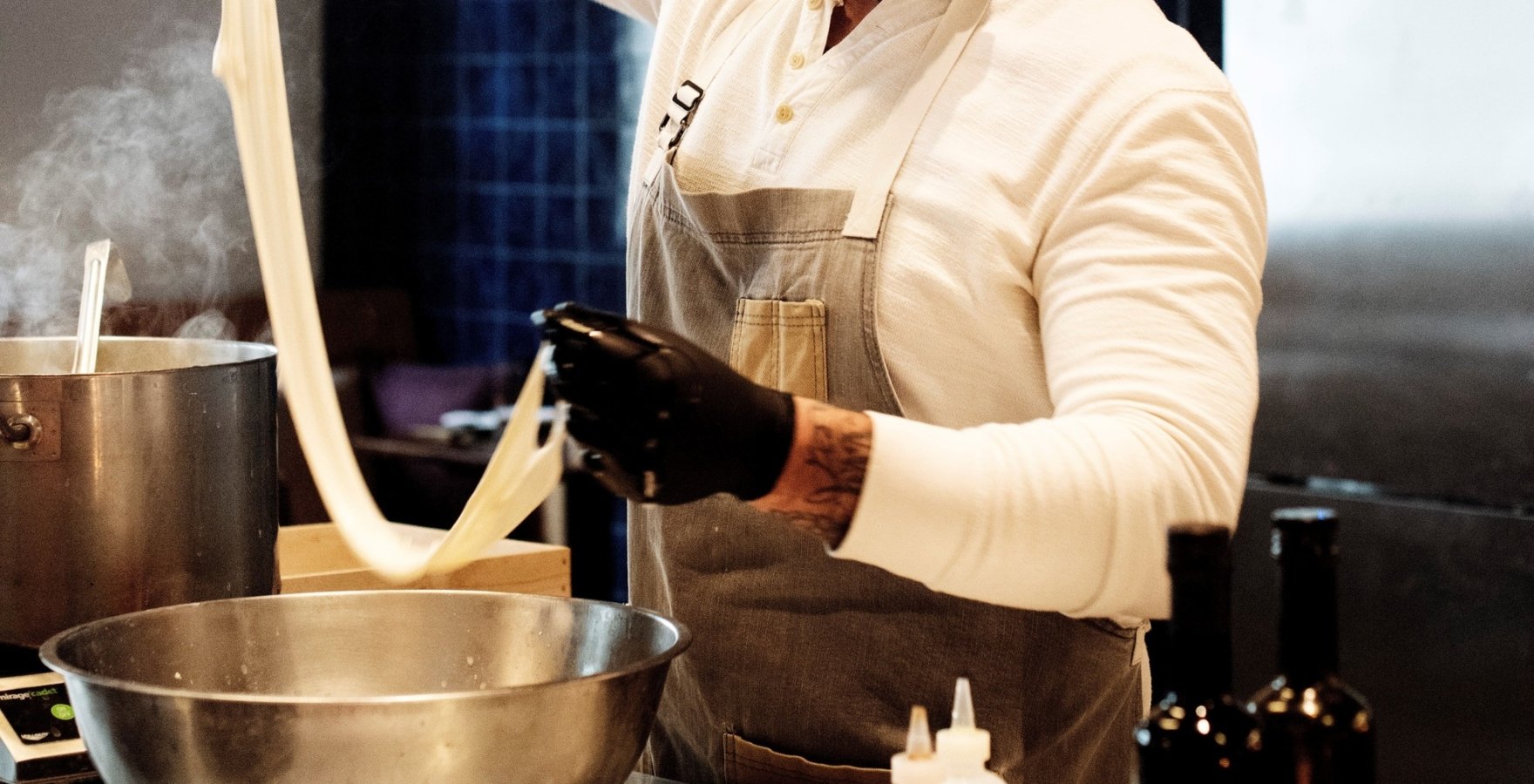 A clef pulling Mozzarella